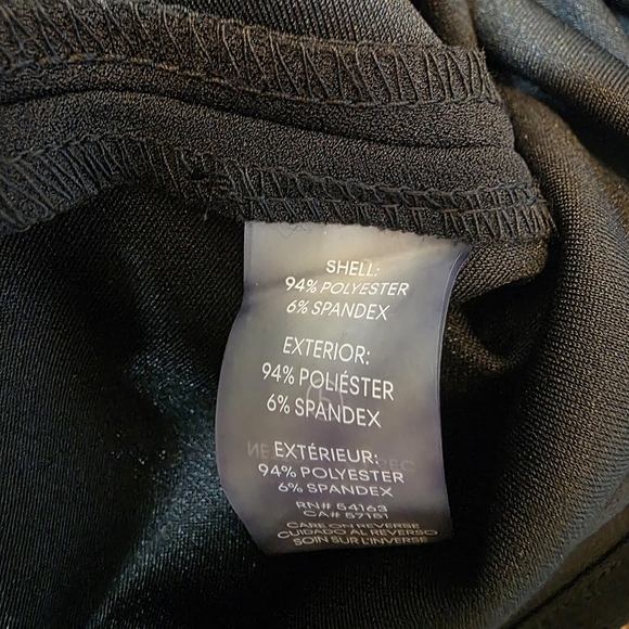 Calvin Klein - Black Asymetrical Midi Dress with Flutter Sleeves - Size 6 - Picture 4 of 6